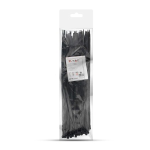 Legaturi de cablu V-TAC 4.5x350mm, Nylon, Negru, Capacitate 22 kg - Img 3