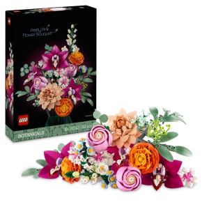 LEGO Botanicals Set 10342 Buchet de Flori Roz pentru Decor Creativ