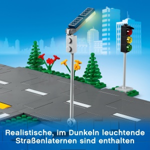 LEGO City Road Intersectie cu semafoare Straluceste in intuneric set de constructie 60304 - Img 6