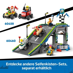 LEGO City Set 60459 Masinute Seifenkiste cu Minifigurine pentru Copii 5 - Img 7