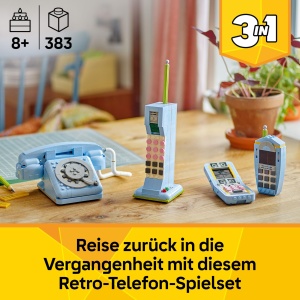 LEGO Creator 31174 Retro Telefon 3-in-1 Set Constructie Creativa pentru Copii 8 - Img 2