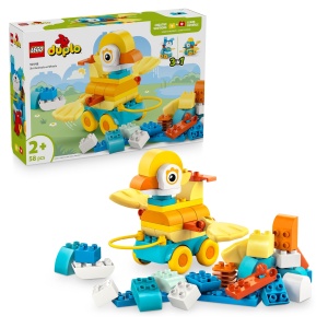 LEGO DUPLO 10448 Set 3-in-1 Animale pe roti pentru copii de la 2 ani