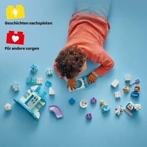 LEGO DUPLO Frozen 10455 Castelul de Gheata al Elsei si Annei Set cu Lumini si Figurine - Img 3