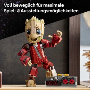LEGO Groot 76341 Ravager Outfit Figurina Super Erou 604 Piese pentru Copii si Fani Marvel - Img 3