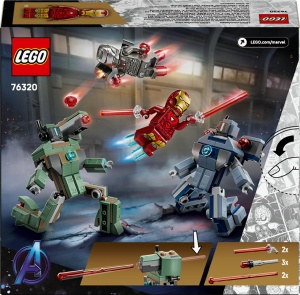 LEGO Marvel Iron Man War Machine 76320 Set Supereroi cu Drone Hammer - Img 8