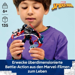 LEGO Marvel Miles Morales Mech vs Spider-Man 2099 Set 76337 135 Piese Figurine Incluse - Img 2