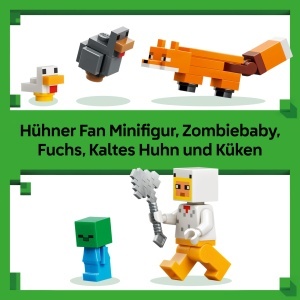 LEGO Minecraft Huhnerfarm 21585 Set de Constructie cu Figurine si Functii Interactive - Img 5
