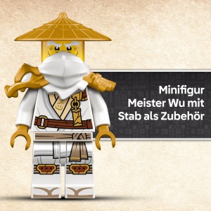 LEGO NINJAGO 71847 Dragonul Pazitor Set Constructie cu Minifigurina Meister Wu - Img 6
