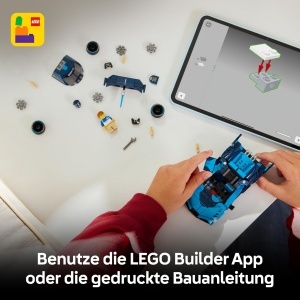 LEGO Speed Champions Bugatti Vision Gran Turismo 77253 Masina de jucarie pentru copii si colectionari 284 piese - Img 6