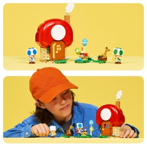LEGO Super Mario Set Toads Haus 72041 Interactiv cu Figurine si Accesorii - Img 7