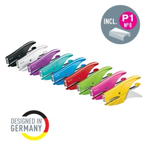 Leitz WOW Heftzange 55472026 Capsator Metalic Ergonomic 15 Coli Rosu - Img 4