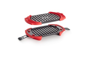 Lekue Gratar electric, otel, rosu si negru, 25,2 x 14,8 cm - Img 7