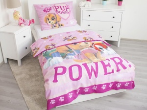 Lenjerie de pat pentru copii Paw Patrol Heroes, 140x200 cm, 70x90 cm, multicolora - Img 3