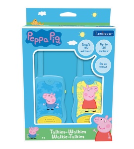 Lexibook, Peppa Pig, Talkies-Walkies 200m, Joc de comunicare pentru copii, 2 canale de comunicare, Clema de curea, Alimentat cu baterie, Albastru, TW12PP - Img 2