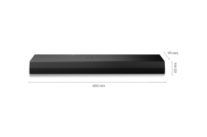 LG S20A 2.0ch Compact Soundbar (50W) cu Dolby Audio (AI Sound Pro, Interfata Wow, Bluetooth, HDMI ARC, Montare pe perete posibila) [2024], Negru - Img 2