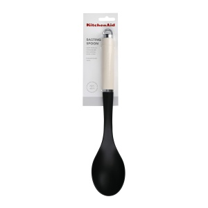 Lingura de bucatarie KitchenAid 34cm rezistenta la caldura otel inoxidabil Almond Creme - Img 6
