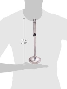 Lingura de supa BERGNER Gizmo din otel inoxidabil, 33 cm, 75 ml - Img 3