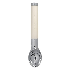 Lingura pentru inghetata KitchenAid, design ergonomic, spulberata, culoare Almond Creme