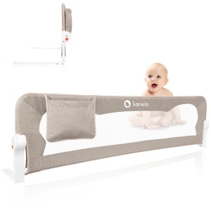 Lionelo Eva Protectie Pat pentru Copii 150 cm Plasa Respirabila Pliabila 180deg