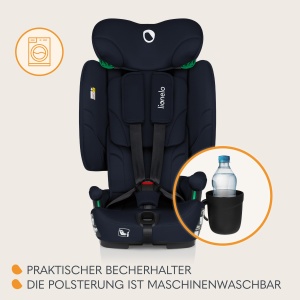 Lionelo Nelly i-Size Scaun Auto Pliabil ISOFIX 76-150 cm Siguranta R129 - Img 8