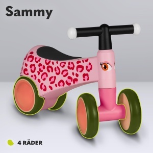 Lionelo Sammy Bicicleta fara pedale pentru copii 1-3 ani 4 roti manere antiderapante - Img 3