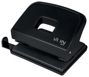 Locher VON Leitz 2-faceri pentru 20 de foi, compact, negru
