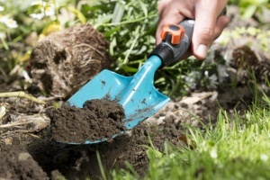 Lopata de gradina Gardena combisystem, latime 8.5 cm, din otel de calitate, rezistenta la coroziune - Img 3