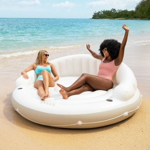 Lounge Inflabila Intex 58292EU, Canapea de Apa cu Umbrela, 200 kg - Img 3