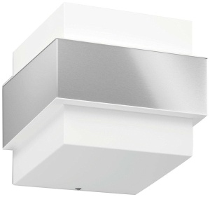 Lumini de perete pentru exterior cu lopata Philips, priza E27, rezistente la apa, argintiu, rezistente la intemperii IP44