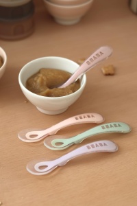 Luneta din silicon pentru bebelusi BEABA - set 4 bucati - ergonomic, multicolor - Img 4