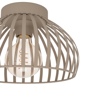 Lustra metalica EGLO Mogano 3, diametru 28 cm, E27, culoare bej - Img 4