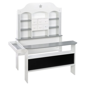 Magazin de jucarii roba Candyshop, alb cu accente gri, cu 6 sertare