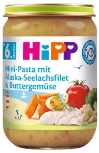 Mancare pentru bebelusi HiPP cu Alaska Seelachs si legume, 6 x 190 g