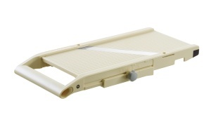 Mandolina Hendi Shogun Lame Inox Grosime Reglabila 1-5 mm Protectie Degete Bej - Img 6