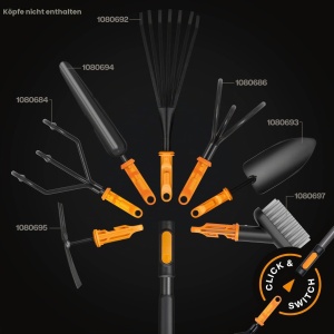 Maner pentru unelte de gradina Fiskars OneClick S, ergonomic, usor, compatibil cu accesorii - Img 6