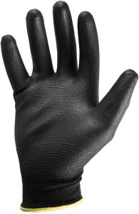 Manusi de lucru Goodyear din poliester si poliuretan, marimea 9, culoare neagra - Img 2