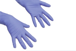 Manusi de unica folosinta Vileda Professional LiteTuff, Nitril, 100 buc, L