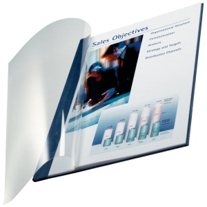Mape de legare Leitz 73990035, Softcover, A4, 7 mm, 10 bucati, albastru - Img 1
