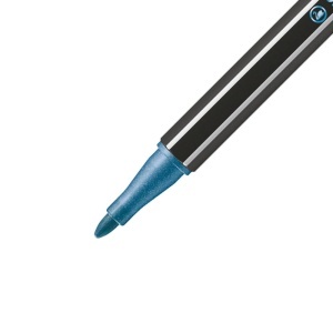 Marker Premium STABILO Pen 68 metallic, 10 culori, metalic albastru - Img 2