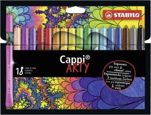 Marker STABILO Cappi cu Kappenring, Ergonomic, 24 Culori Disponibile