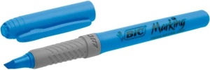 Marker Text BIC Briteliner Grip, 5 culori, cu varf lat si grip din cauciuc - Img 5