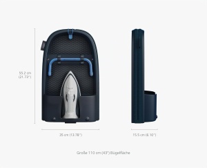 Masa de calcat Joseph Joseph Pocket Max Plus, 110 cm, design compact, cu husa DripLock - Img 4