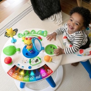 Masa de joaca Baby Einstein Around We Grow 4-in-1, cu muzica si lumini, 15 jucarii - Img 16