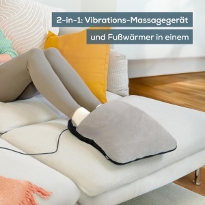 Masajer pentru picioare Beurer FM 28, 2-in-1, cu caldura si vibratii, gri - Img 2