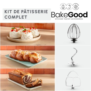 Masina de bucatarie Moulinex Bake Partner QA521B25 Masina de framantat planetara puternica 1100W Kit de accesorii BakeGood de performanta durabila - Img 2