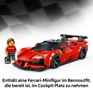 Masina de construit LEGO Ferrari SF90 XX Stradale, 339 piese, cu minifigurina - Img 5