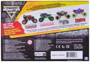 Masina de curse Monster Jam Classroom Crusher, 124, detalii autentice, culoare galbena - Img 8