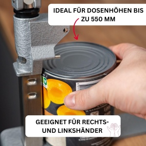Masina de deschis conserve Westmark Sieger Clou 30, inox, pentru stangadreapta, 550 mm - Img 4