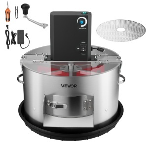 Masina de Ervat VEVOR V-BT-TD-16-EU, 370 mm, 8W, cu lame din otel inoxidabil