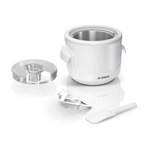 Masina de facut inghetata Bosch MUZS2EB, 550 ml, alb, compatibila cu MUM Serie 2